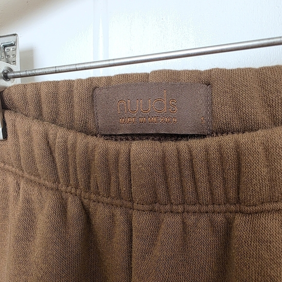 Nuuds Classic Sweatpants in Chocolate Size S - Picture 8 of 9